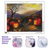 Full Round 5D DIY Diamond Painting Pumpkin Full Round Embroidery Halloween Picture Of Rhinestone Mosaic Handmade Gift 30x40cm/12x16inch