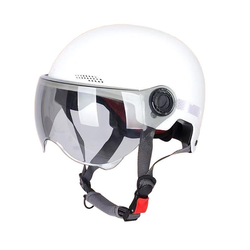 Universal Certified Electric Bicycle Motorcycle Helmet – All-Season, Sun Protection, Half Helmet for Men and Women
