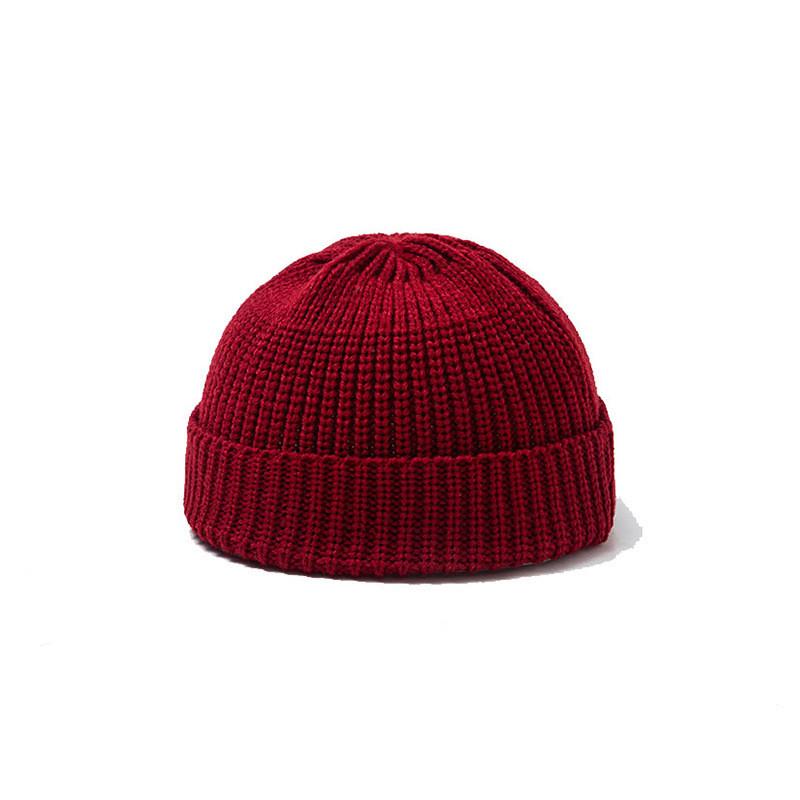 Knitted Hat For Women Men With Solid Color For Autumn Winter Fashion Style
