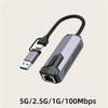 5G USB Ethernet Adapter USB 3.0 Network Card to USB RJ45 Lan for PC Windows 8.1/10/11 USBA USBC Switch Gigabit Ethernet