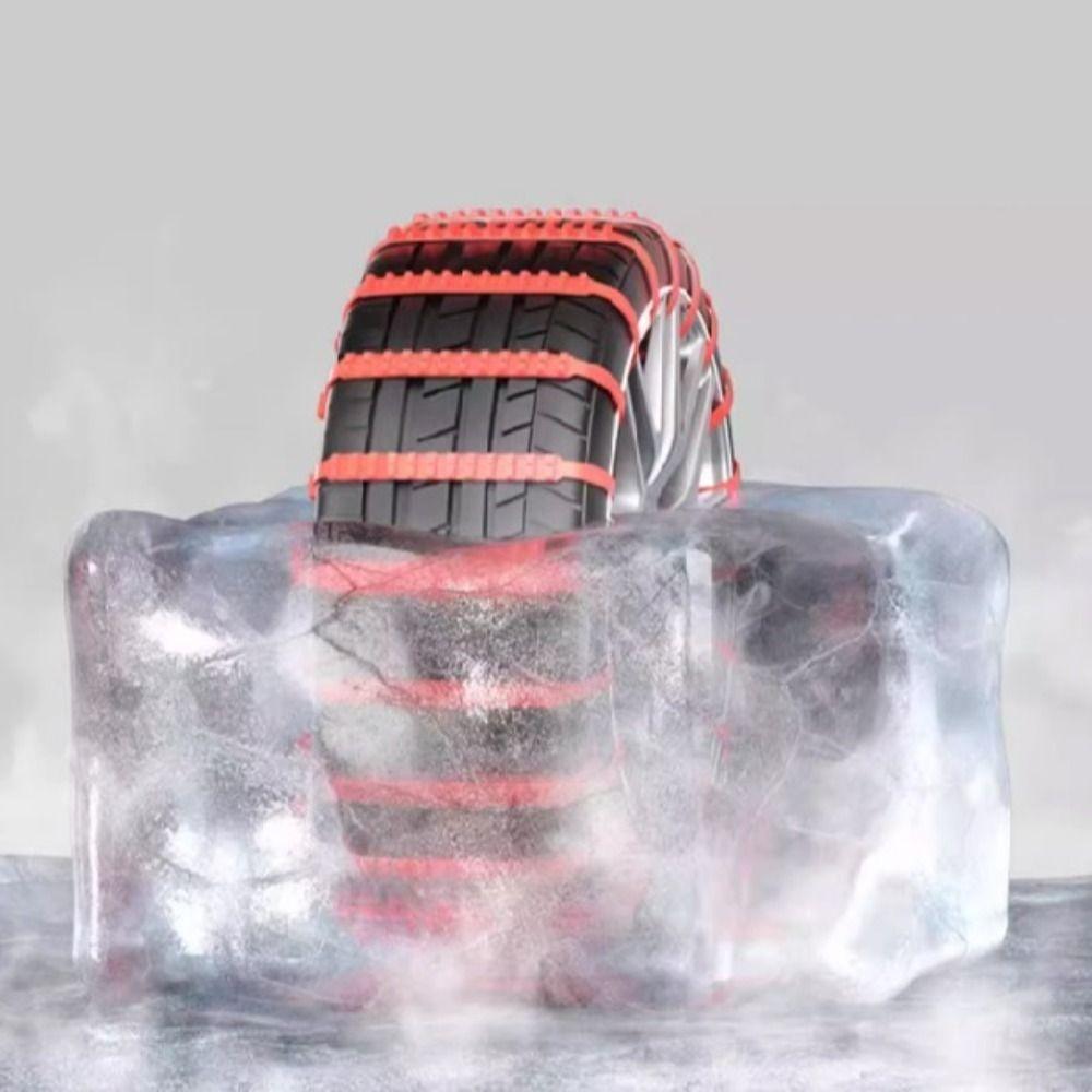 

30 PCS Wheels Car Accessories Bad Terrain Tyre Anti Skid Chain Red Car Tire Chains Auto красный