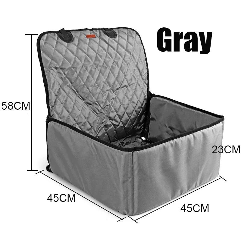 2 in 1 Neperšlampami Oksfordo naminių gyvūnėlių vežėjai šunų automobilio sėdynės užvalkalas Sulankstomas hamako kilimėlis, skirtas šunims, katėms, transportavimui saugos diržu Cushi