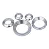 304 Stainless Steel Concave-Convex Spherical Tapered Surface Gasket Combination, Solid Bowl-Shaped Gasket D6D24.