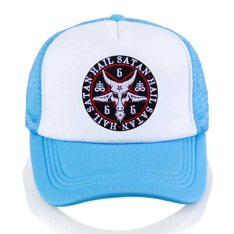 

Hail Satan cap for Unisex Pentagram rock goth unholy satanic punk baseball cap Satan Satan Baphomet Goat in Pentagram Unholy hat Adjustable