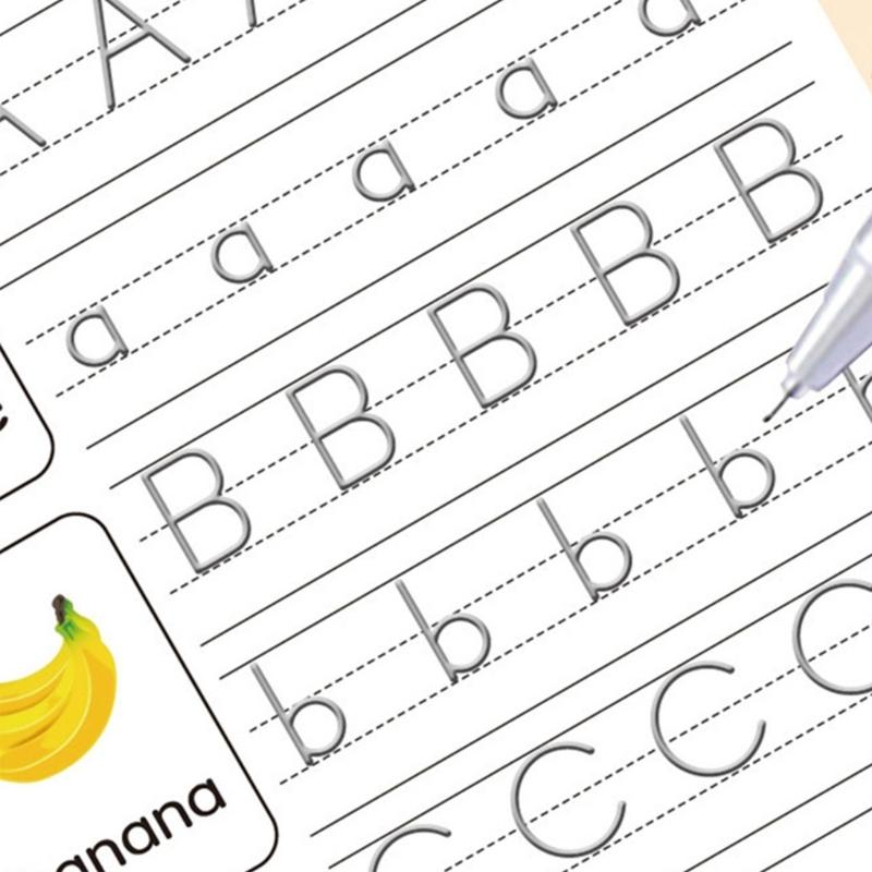 Magical Handwriting Practice Book Letter Number Art Drawing Mathematical Operations Workbook For Preschooler Children