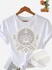 Lotus Buddha Graphic Print T-shirt