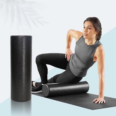 3 Größen schwarze Yoga-Schaumstoffrolle 30/45/60 cm Trainingsgerät Massagerolle