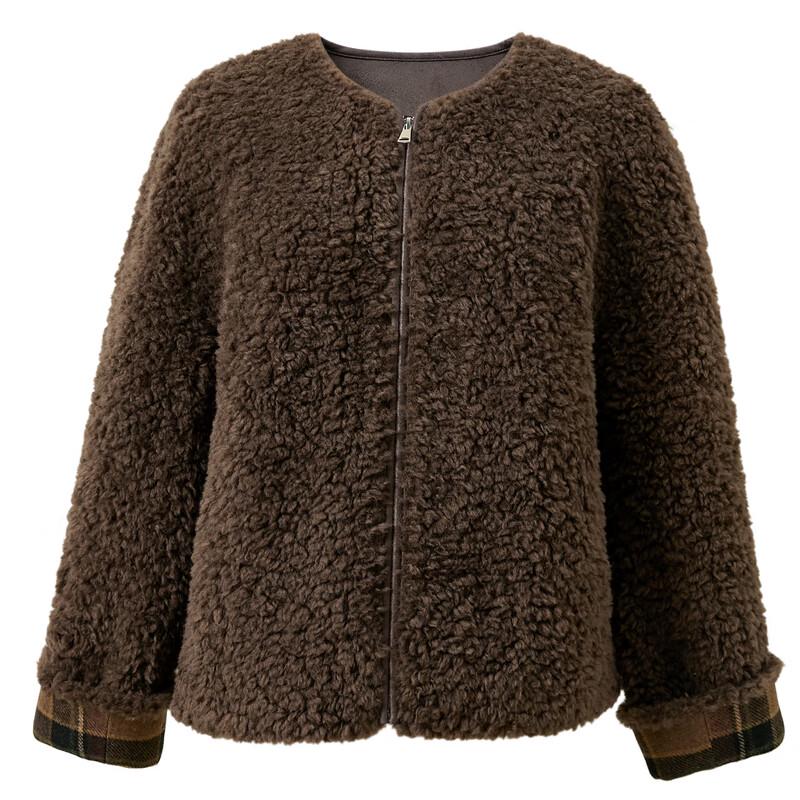 Sancai 2025 Winter Women's Casual Faux Fur Short Coat