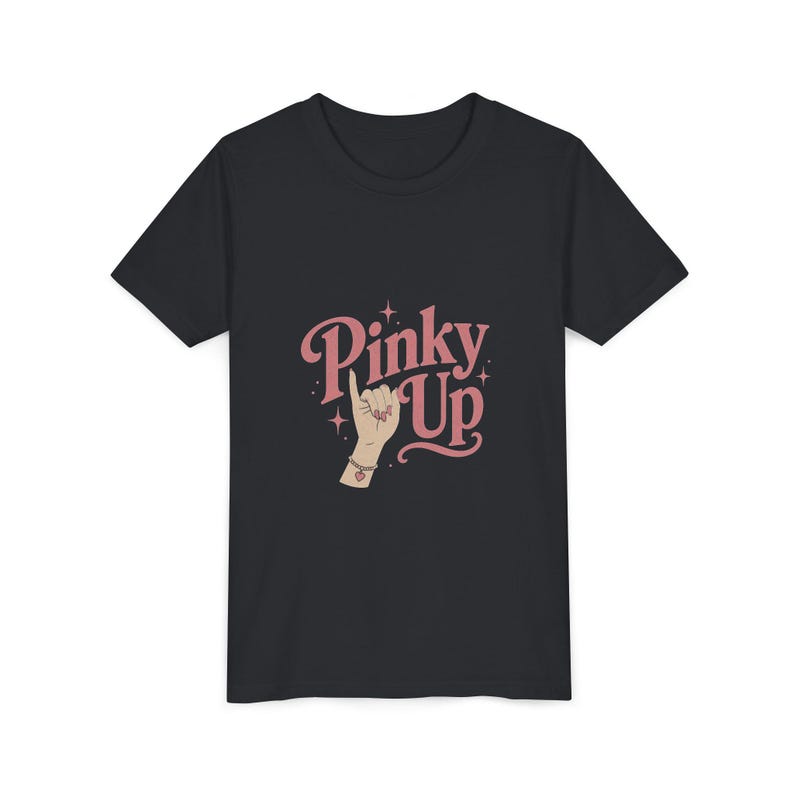 Pinky Up Illustration Toddler Tee | Pinky Promise Hand Graphic 100