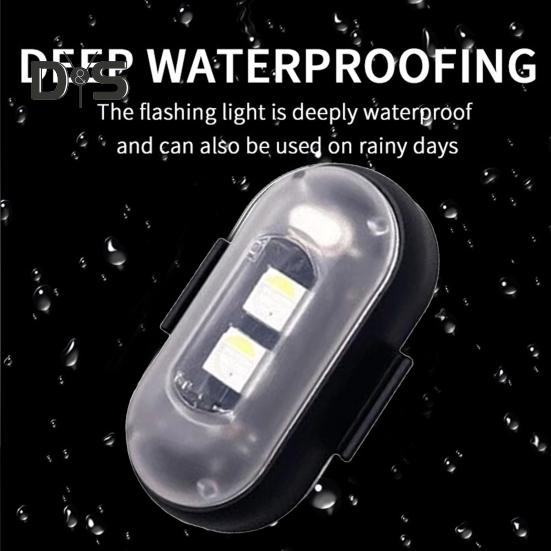 LED Strobe Light with Remote Control Rechargeable Colored Work Light 7 Colors + White Long-lasting Battery Multiple Lighting Modes Anti-Collision LED