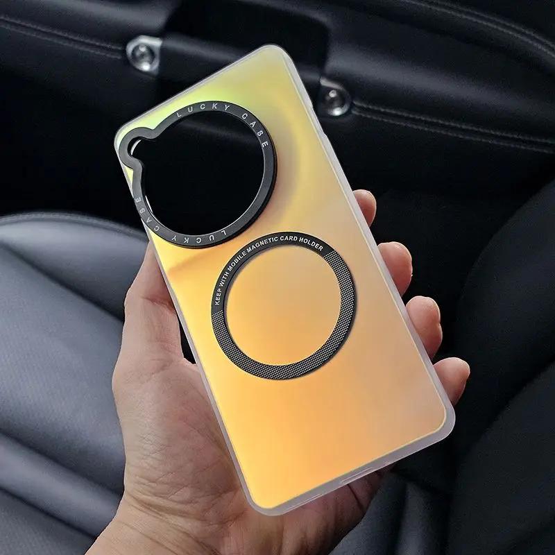 

Жорсткий лазерний тонкий магнітний захисний чохол для бездротової зарядки для Oneplus 12 11R OnePlus Ace 2 Pro 2V 4G 5G 1+12 11 For OnePlus Ace 2V бежевий