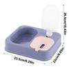 Cat Dishes For Food And Water 2 In 1 Raised Pet Feeding Bowl Double Dishes Bunny Food Water Dispenser Set Automatic Waterer