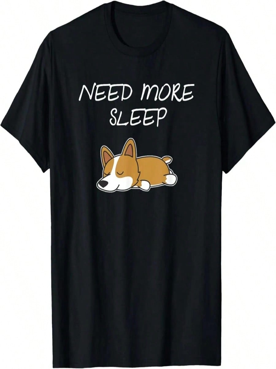 Need More Sleep Corgi Dog Pajama For Bedtime T-Shirt S разноцветный