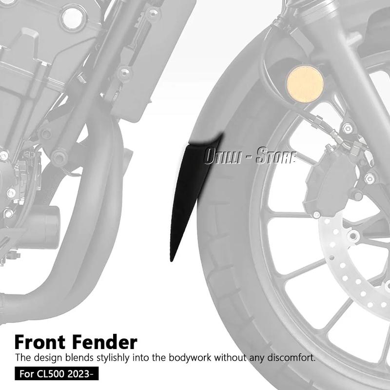 Cl500 CL 500 New Motorcycle Accessories Black Extension Front Fender Mudguard Extender For Honda CL500 2023 2024