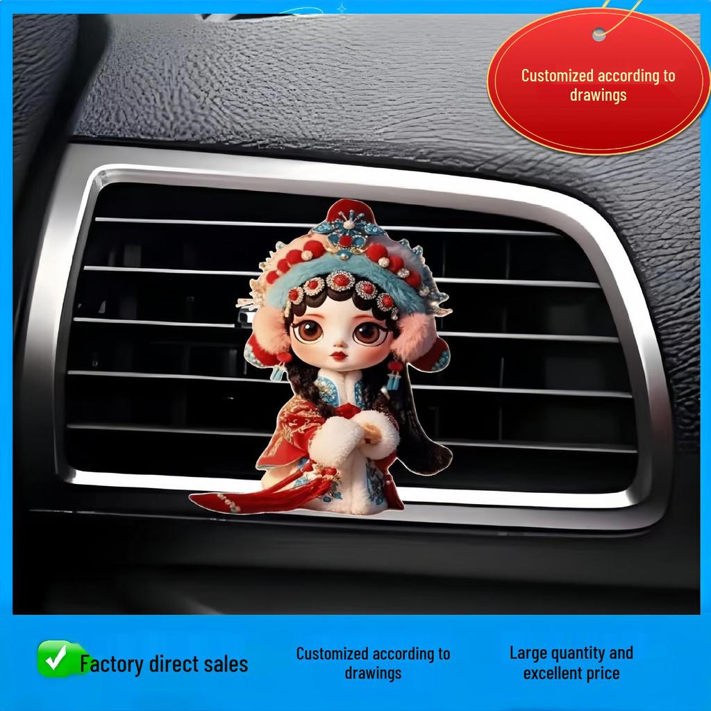 Cross-Border Acrylic Car Air Vent Clip: Fairy Card Slot Aromatherapy Perfume Kit