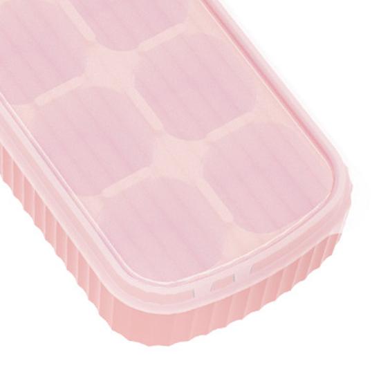 Mini silikonový tác na kostky ledu s víkem Ideální pro koktejly a whisky Bez BPA a snadné uvolnění Prostorově úsporný design