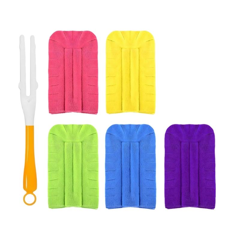 

Assorted Shade Dust Refills Cleaning Pads Soft Fiber Fabric For Fan Window Living Zone Workplace Floor Car Maintenance