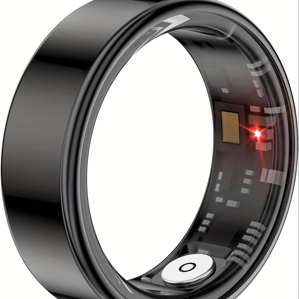 Stainless Steel Smart Ring Fitness & Sleep Tracker