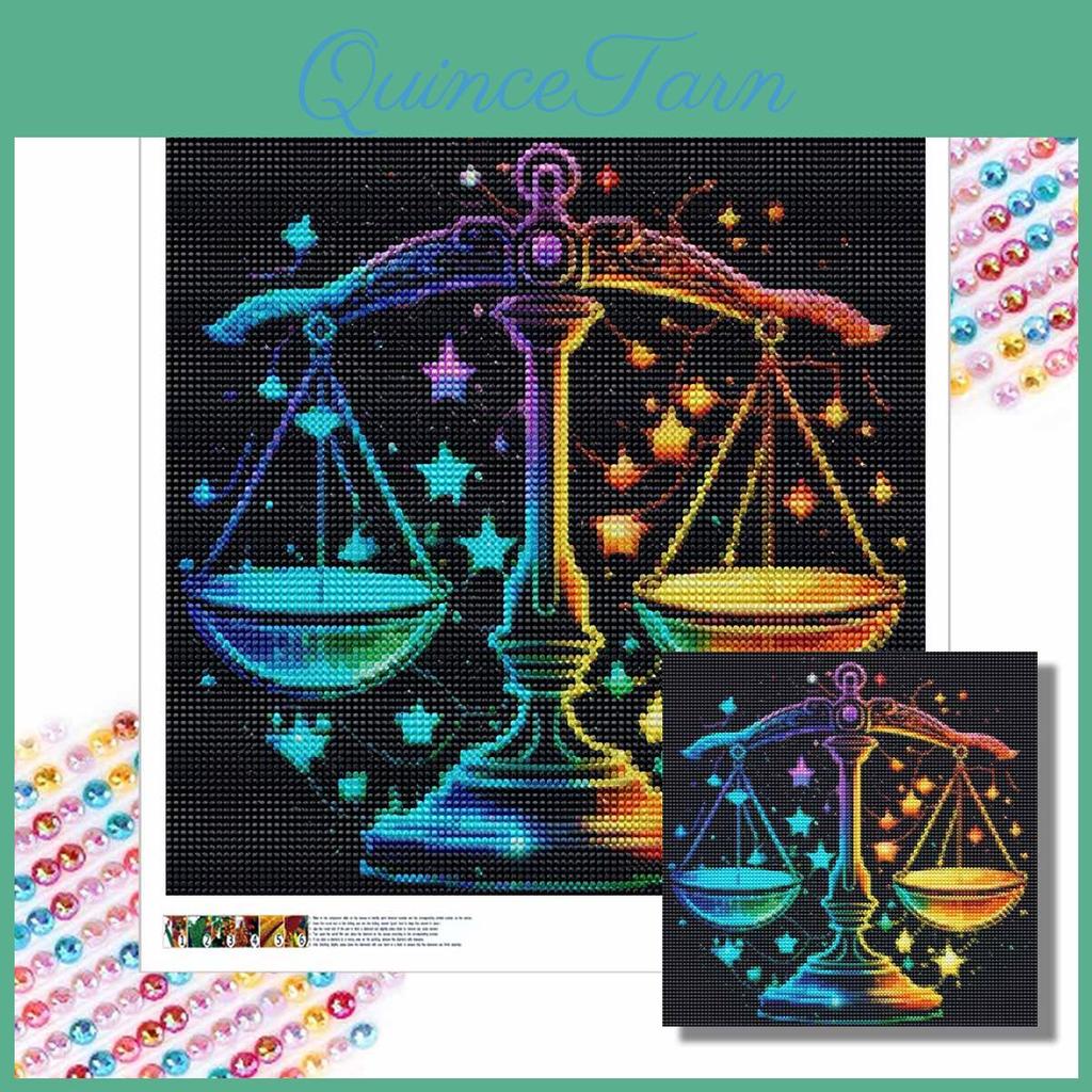 Scales Diamond Diy Zodiac Painting Cross Stitch Kit Mosaic Art Diamond Painting Full Circle Diamond Home Decoration