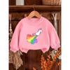 European sizes Cute and Fun Printed Pattern, Thin and Versatile Comfortable Round Neck Hoodie for 0-3 Year Old Baby Kids in Spring and Autumn