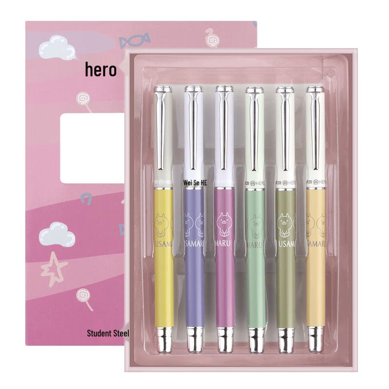 HERO Мультяшный набор подарочных перьевых ручек для студентов Girls