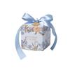 European Style Floral Wedding Candy Gift Box Wedding Favor Candy Box Gift Packaging Box with Bow Ribbon Pearl Party Paper Box