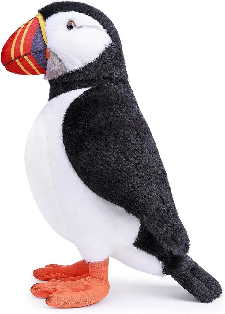 ZHONGXIN MADE Plush Seabird Puffin, Cute Fluffy Body Pillow, Nordic Style, Seabird Toy, Kids Gift, Baby Gift, Safe and Secure, Soft, 27cm