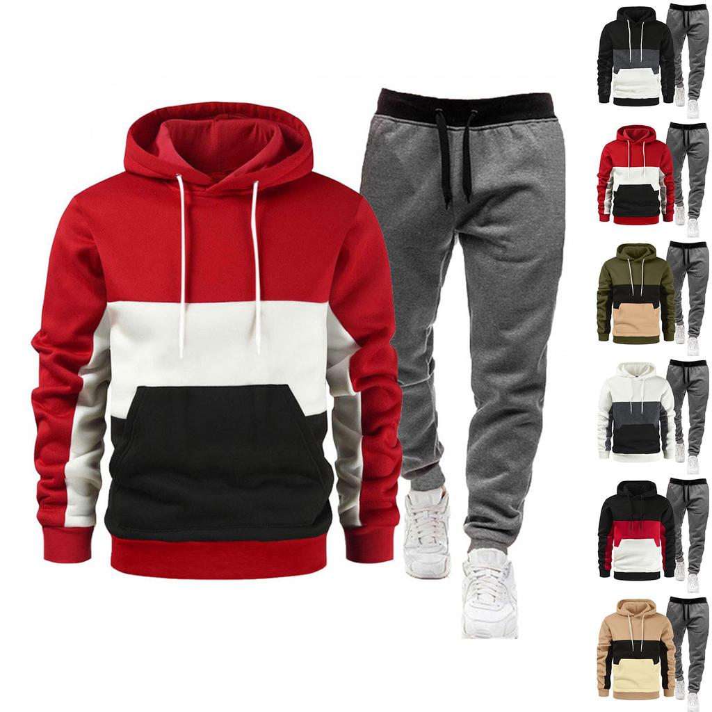 Herren Herbst/Winter Kapuzen-Sportset