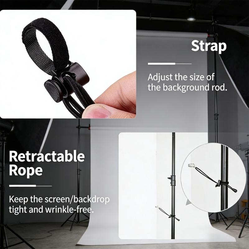 Photo Grip Quick Release Design and 360 Adjustable Angle for Easy Mounting Backdrops Reflectors Lights in Studio Setting