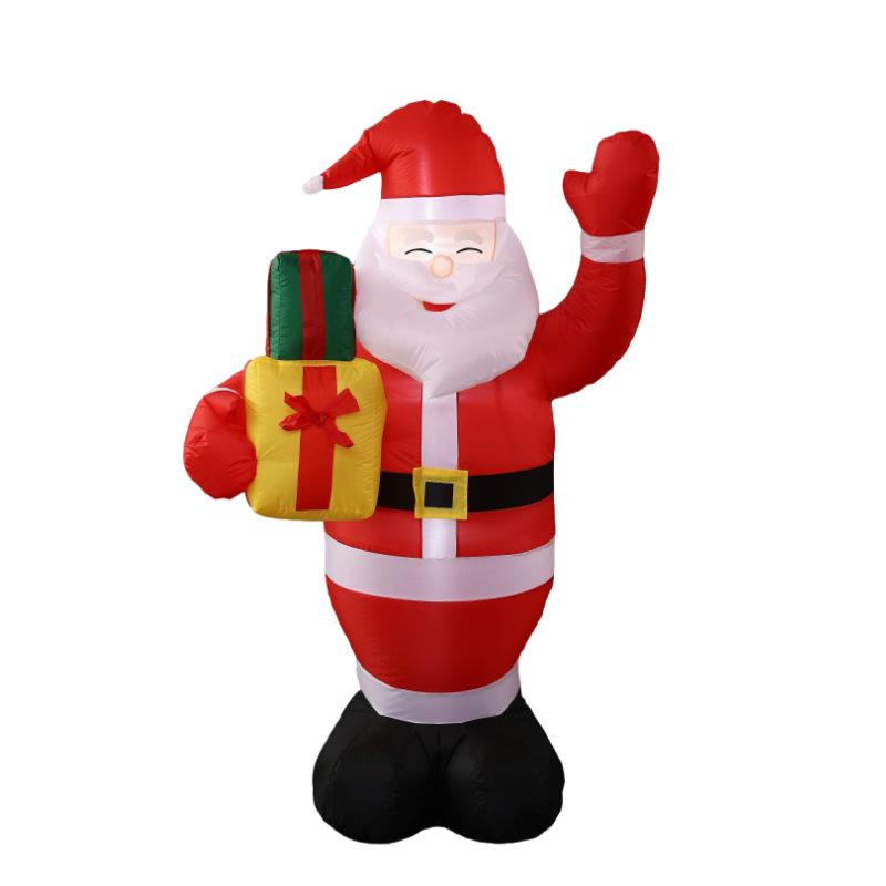 Inflatable Santa Claus 1.8m Christmas Decoration with Lights for Event Party Decor