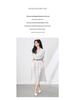 Women's Summer Striped Shirt Dress - High-End, Single-Breasted with Waist-Defining Fit