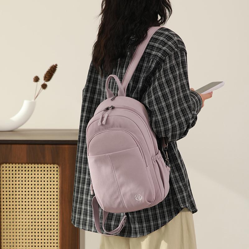 Large Capacity Backpack Women's Travel Bag Multi-Layer Student Schoolbag Multifunctional Chest Bag