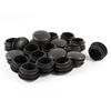ABWR-80 Pcs Black Plastic 25Mm Dia Blanking End Caps Round Tube Insert