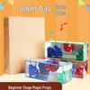 Magic Props Set: Free Shipping Flower and Paper Bag Performance Box