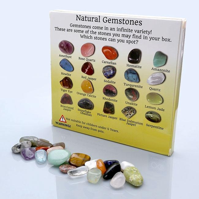 Buy 20pcs Display Crystal Gemstone Reiki Polished Healing Chakra Clear ...