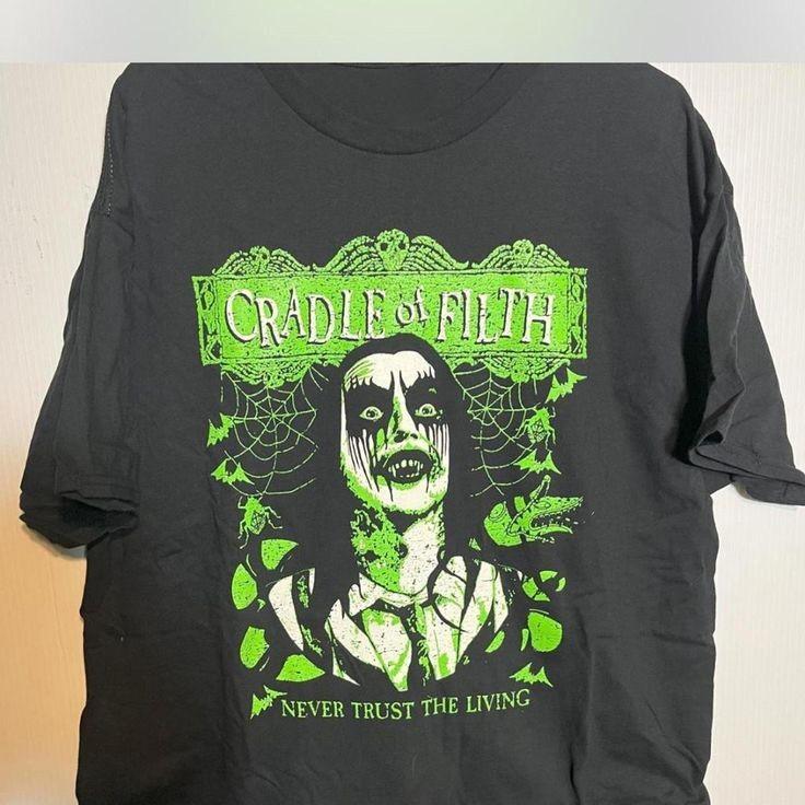 Cradle of Filth Футболка  Never Trust The Living  Тур Концерт BL784 Унисекс Футболка M