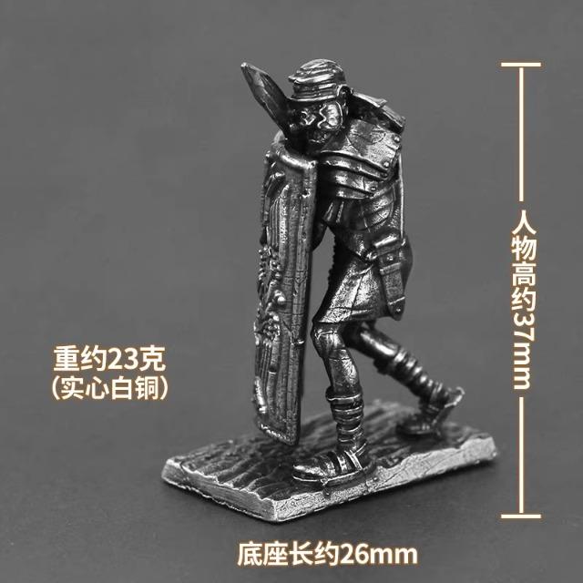 Ancient Rome 9th Legion Metal Soldier Figure Miniature Toy Car Interior Desktop Ornament DIY Paint Collection