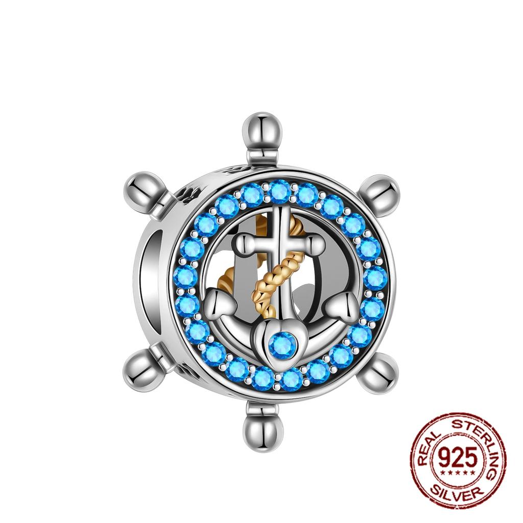 Copper Ocean Theme Turtle Octopus Seashells Charms Beads Fit Pandora Original Bracelets Diy Jewelry Making Women