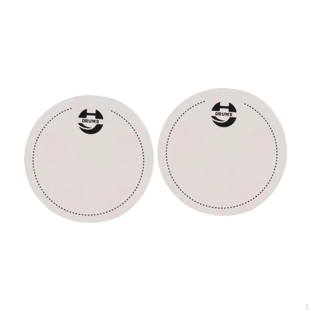 2 x Drum Single Pedal Self Sticky Professional Dia 2.6inch Accessories for Bass Heads Drumhead