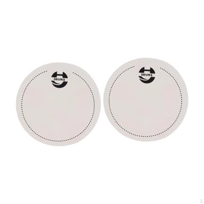 2 X Drum Single Pedal Self Sticky Professional Dia 2.6inch Accessories for Bass Heads Drumhead