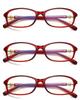 3PCS Reading Glasses Women 100°~+400° Anti-blue Light HD Ultra-light Magnifying Presbyopic Glasses