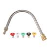 with 5 Nozzles Pressure Washer Extension Wand U Shaped Pressure Washer Curved Rod  Gutter Washing