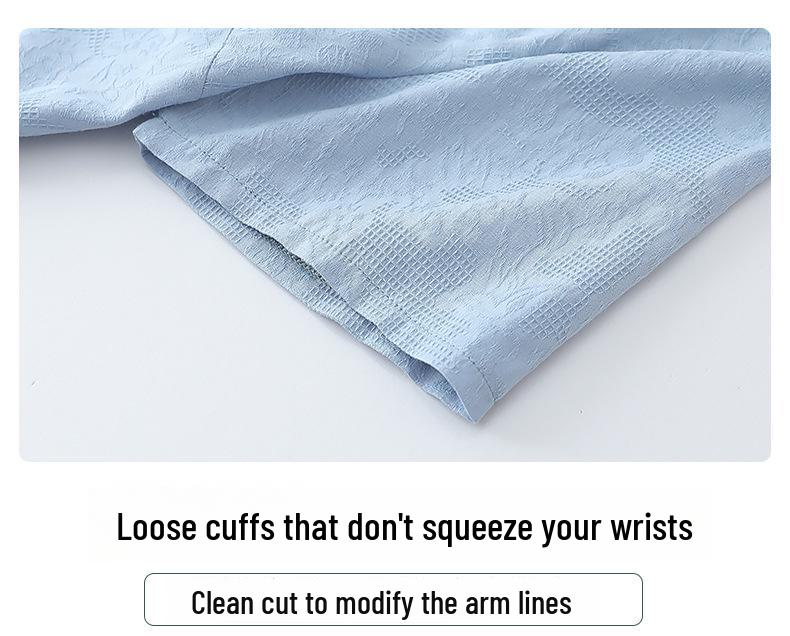 Women's Summer Short-Sleeve Embroidered Suit, Loose & Comfortable, Round Neck, Two-Piece for Middle-Aged & Elderly Moms & Grandmas.