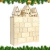 Wooden Advent Calendar with LED Lights 24 Days Countdown To Christmas Light Up Tabletop Decor Creative Holiday Gift for Home