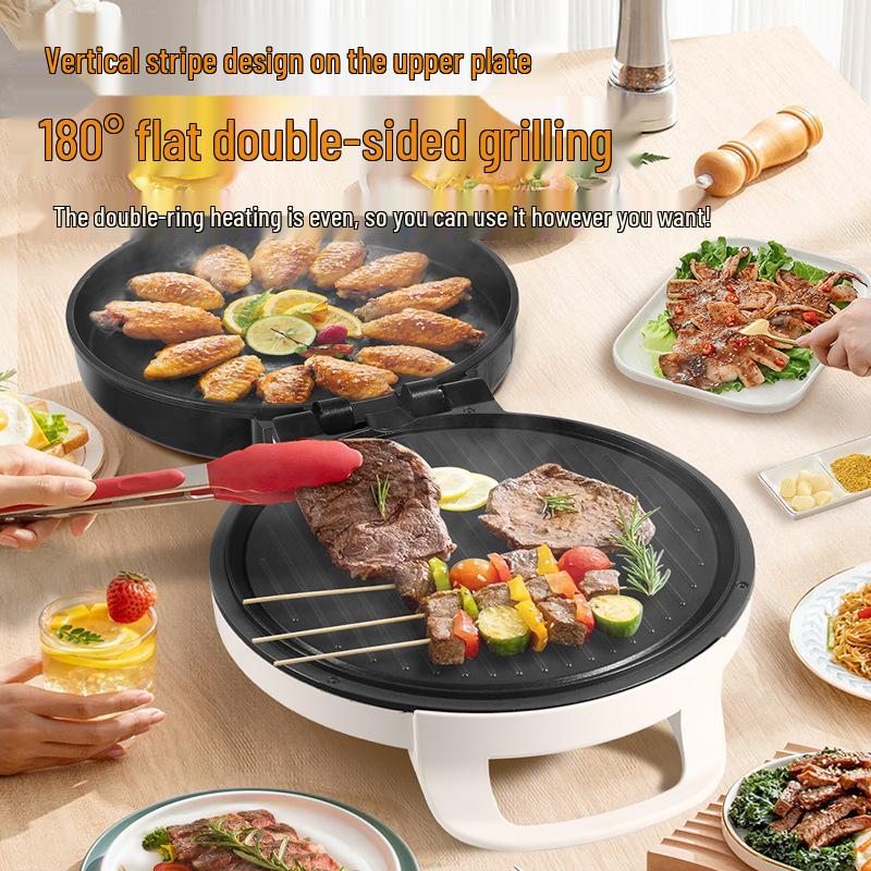 Electric Griddle: Multifunctional Double-Sided Heating Pancake Maker with Enlarged Deep Pan