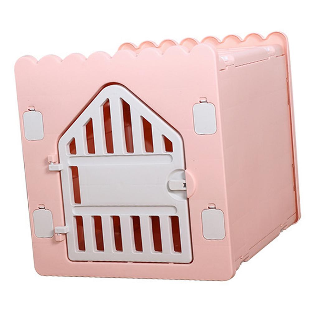 Casă de animale de companie ventilată, pliabilă, privată, ușor de asamblat, adăpost din plastic pentru pisici, pentru 4 sezoane