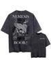 The Casual Retro Style Black T-shirt Is Inspired By Rapper Booba and His Album "Nero Nemesis" for Hip-hop Fashion Enthusiasts