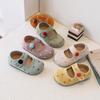 Korean-style Girls' Princess Shoes, Polka Dot Baby Flats, Soft-soled Retro Suede Children's Loafers, Sweet and Versatile Trendy Shoes