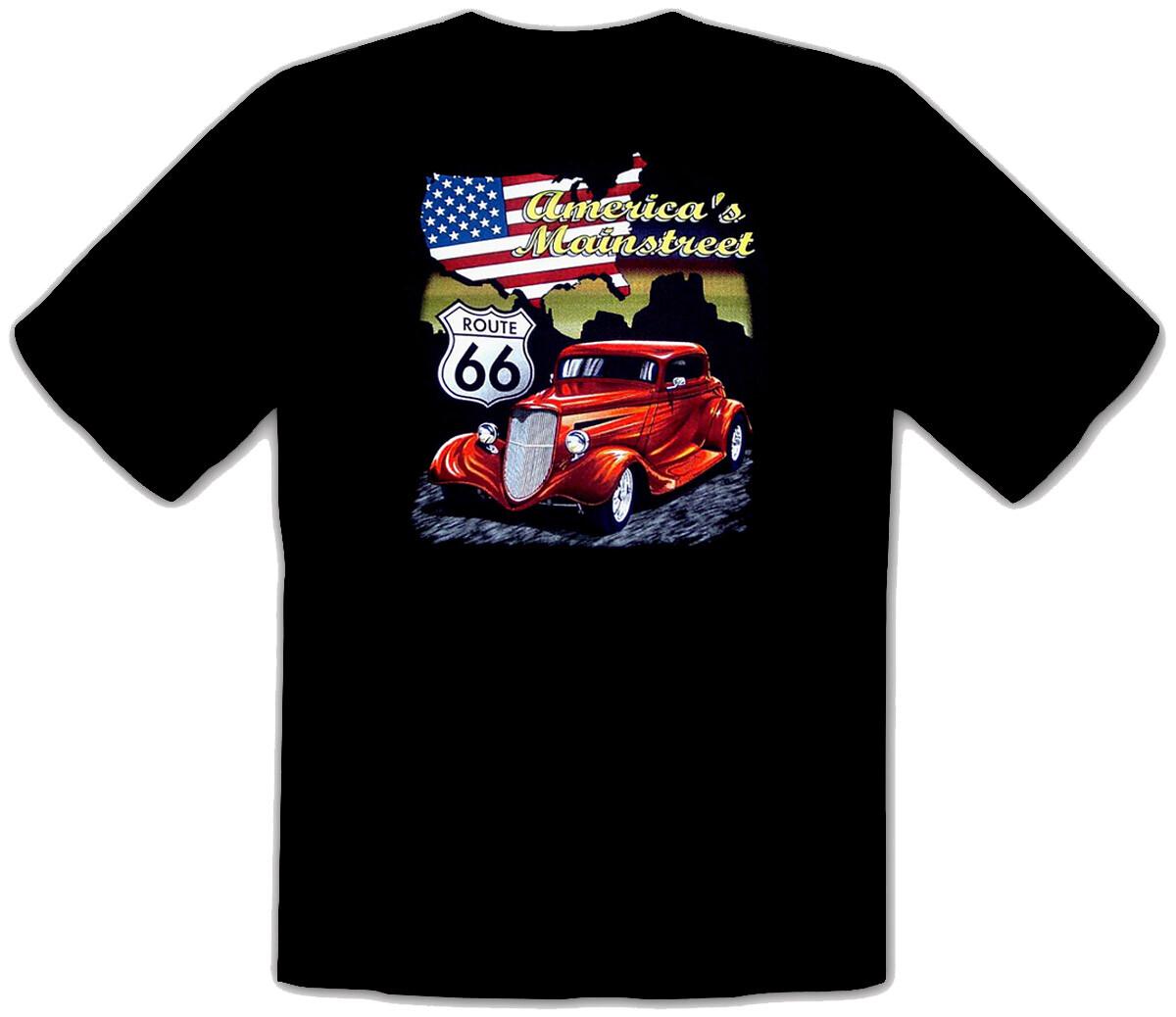 

26 Hot Rod Route 66 Speed Lowrider Car Vintage Car Black T-Shirt Before Fun -167- Unisex T-Shirt XXXL