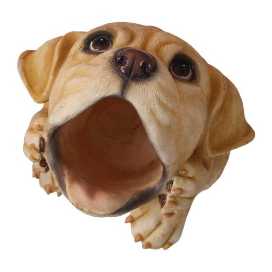 Cute Puppy Pen Holder Resin Desktop Organizer for Stationery Mini Dog Desktop Ornament Creative Gift for Students Office